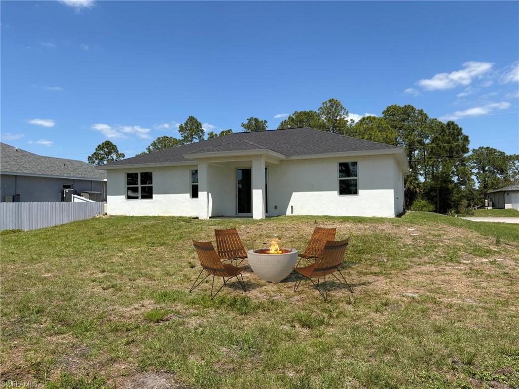 Back Yard Virtually Staged