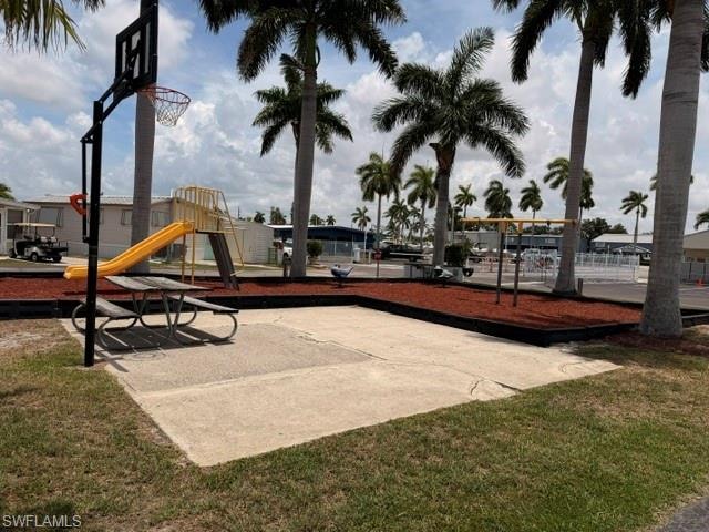 Kids Play ground, basket ball, swings, slide, picnic