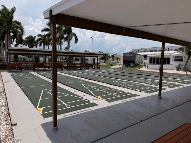 Shuffle board courts