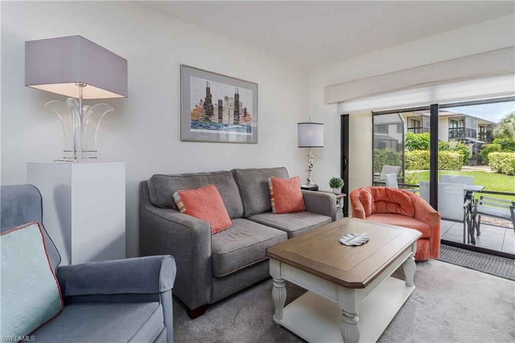 Living room with view