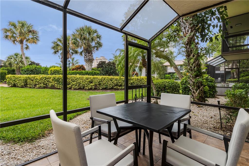 Patio landscaped view
