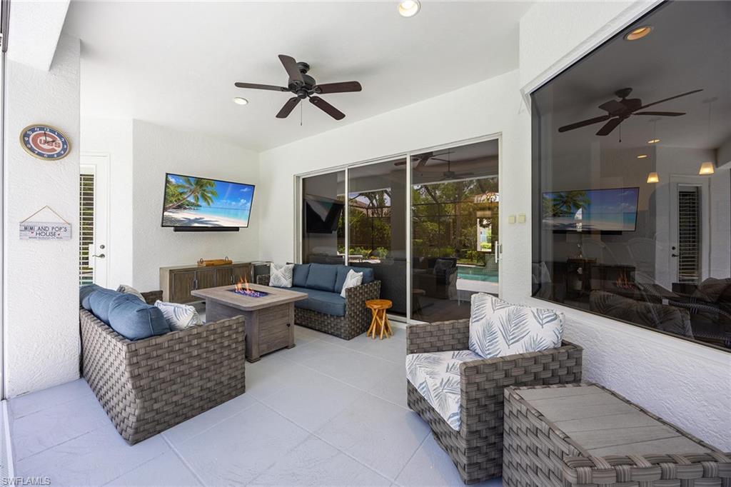 TV,Couches and 1 of 2 fire features