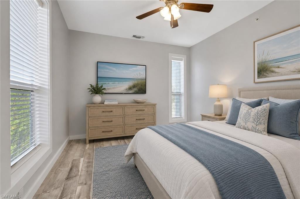 Virtual staging added to illustrate room potential.