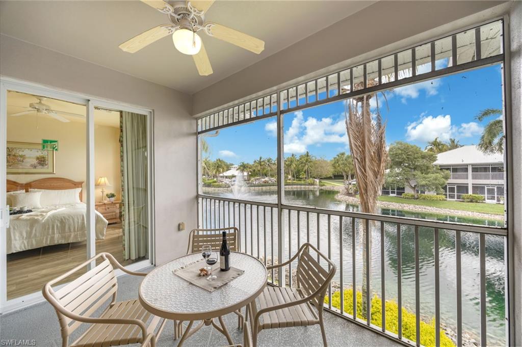 Screened lanai over looking water views