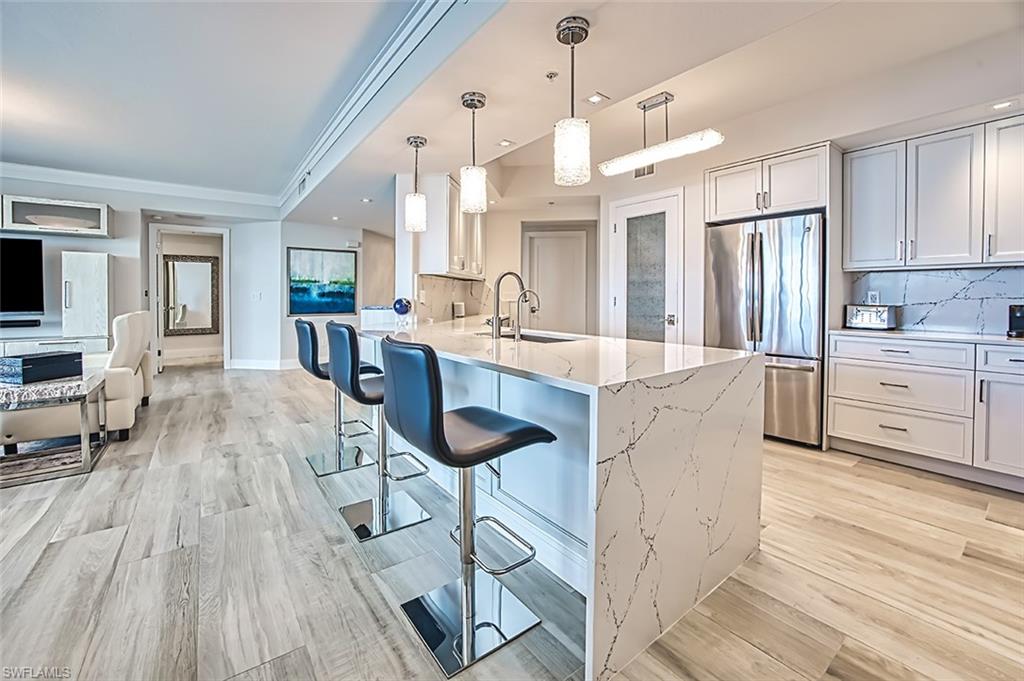 Cambria quartz waterfall edge