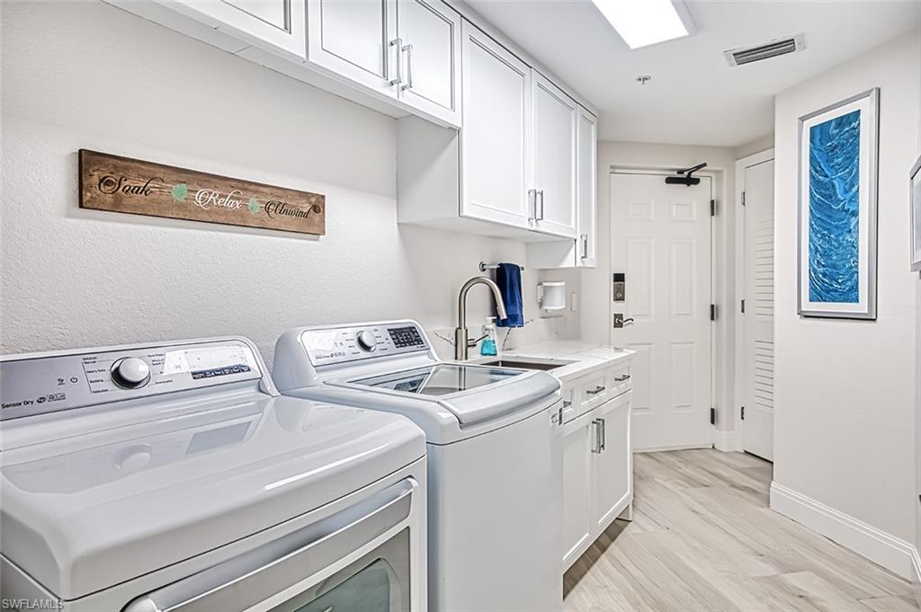 Laundry with sink storage