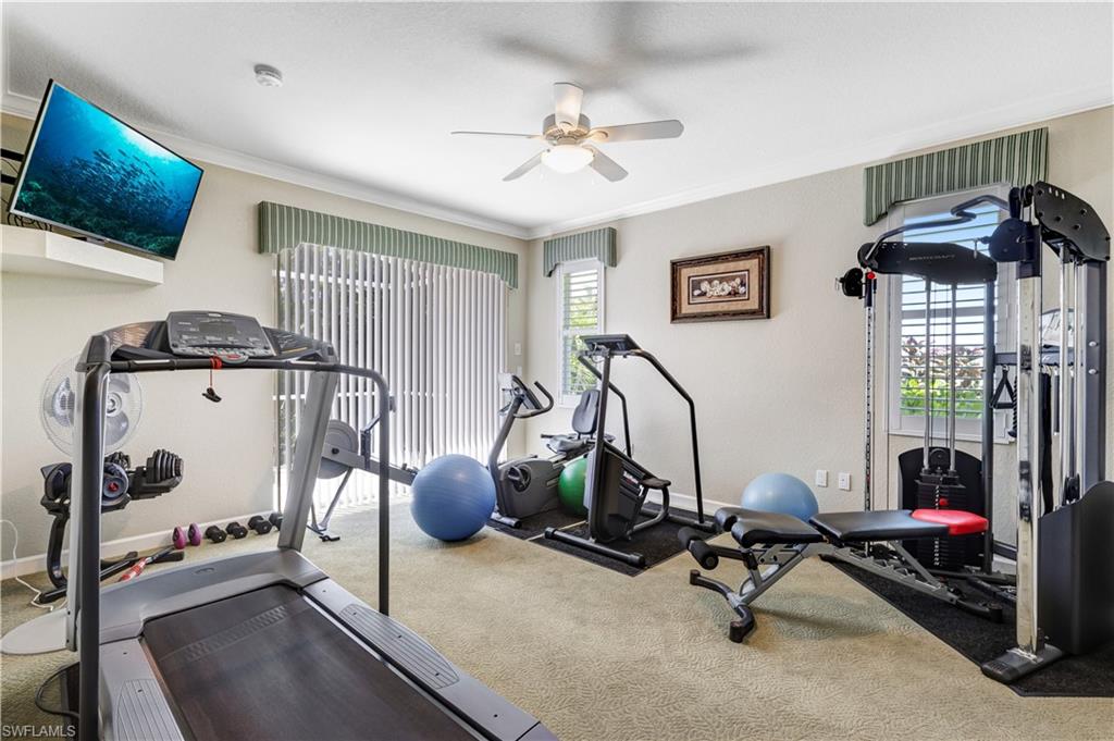 Large Bedroom currently used as a home gym