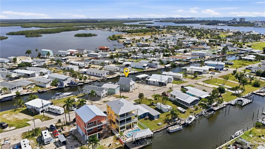Waterfront residential community featuring canals, numerous private docks, and direct water access
