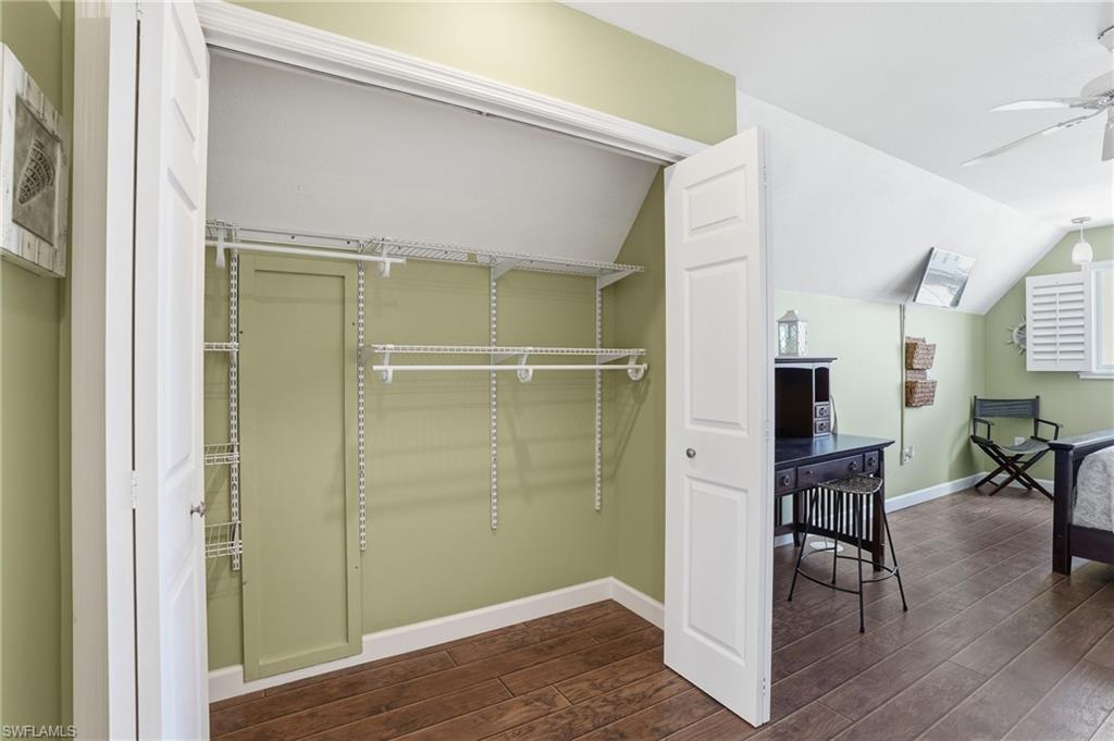 Closet featuring bifold doors and an adjustable wire shelving system