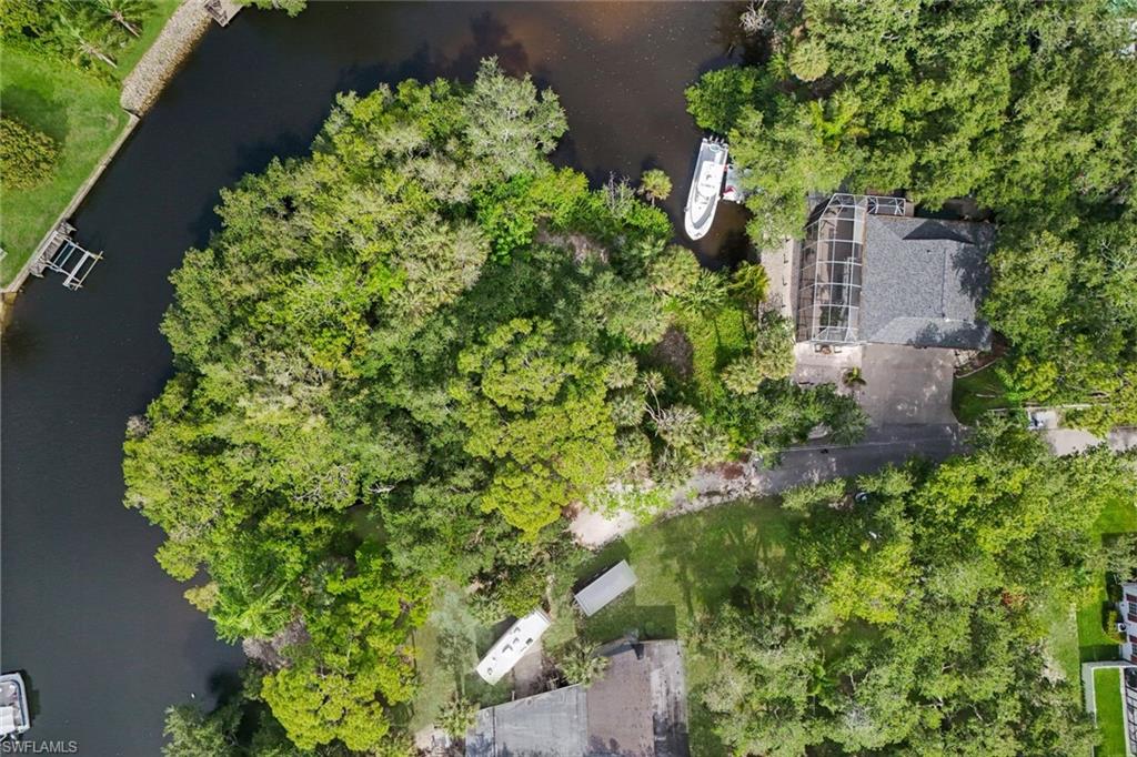 Aerial view of the property.