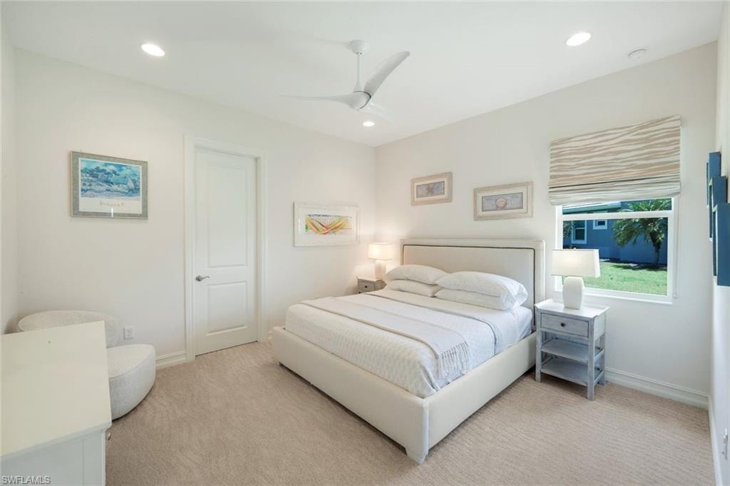 Comfortable guest bedroom with ample closet and en suite bath