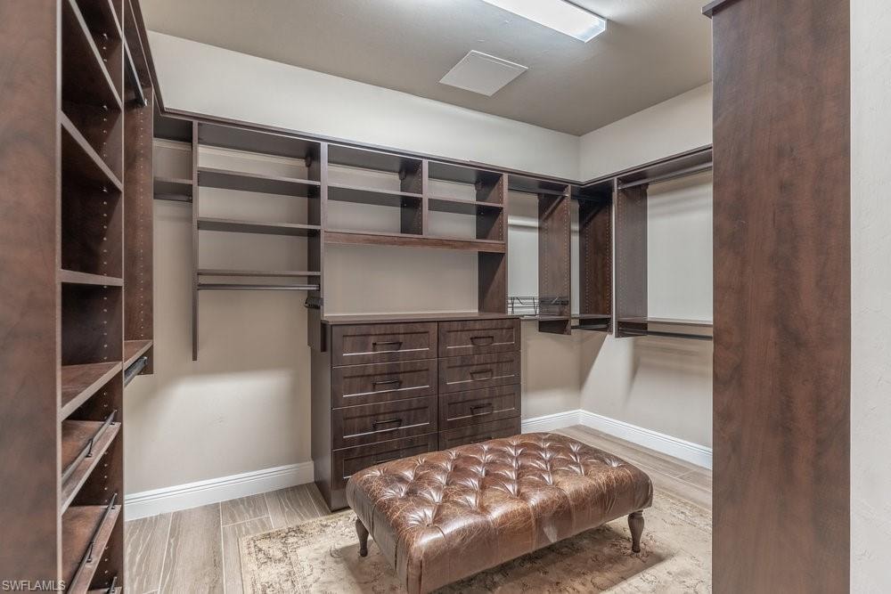 Built out walk in closet primary