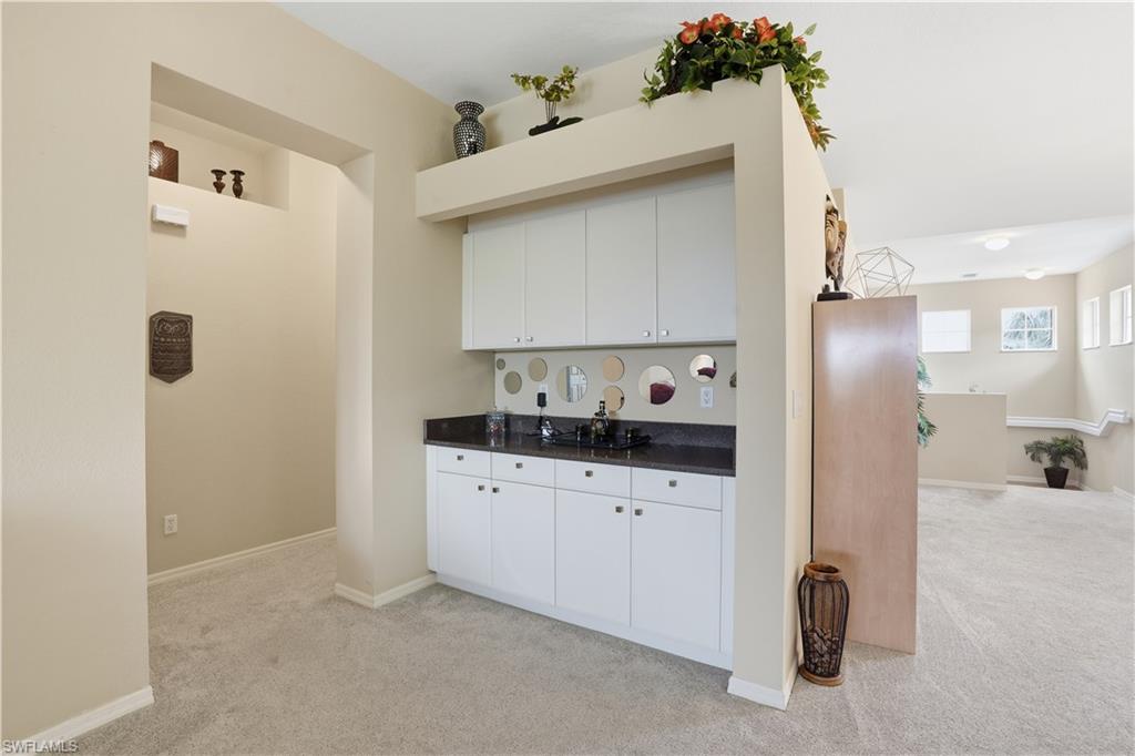 Built-in bar just off the living area.