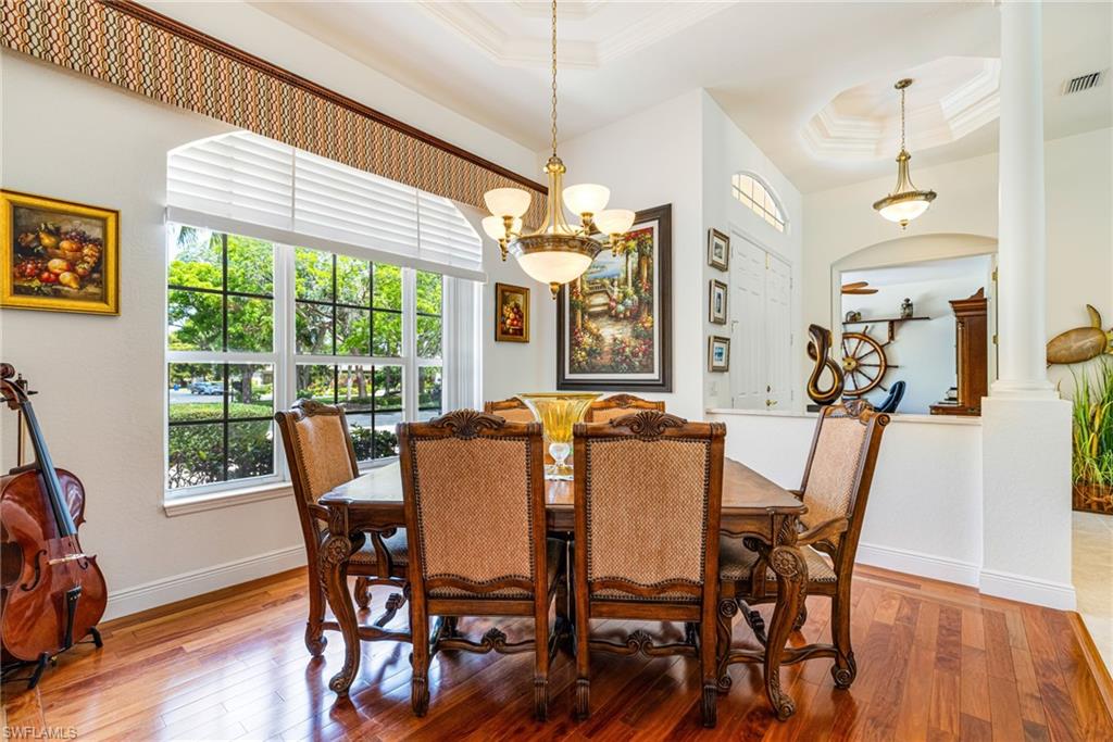 Formal Dining area with wood floor