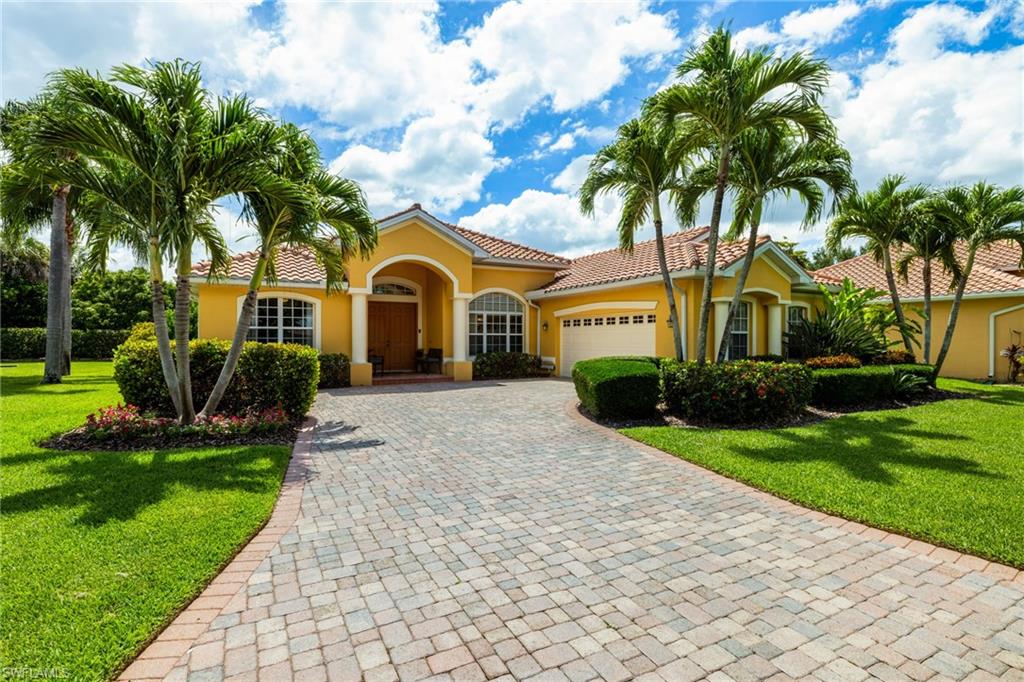 Beautiful paver driveway entry