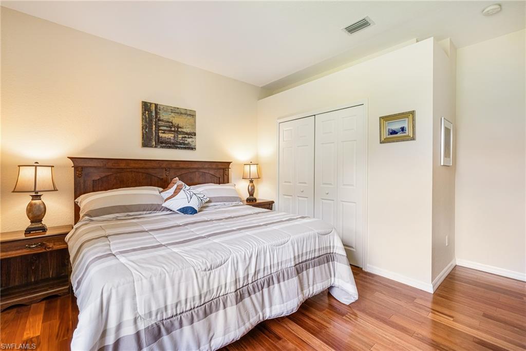 second bedroom with wood floor