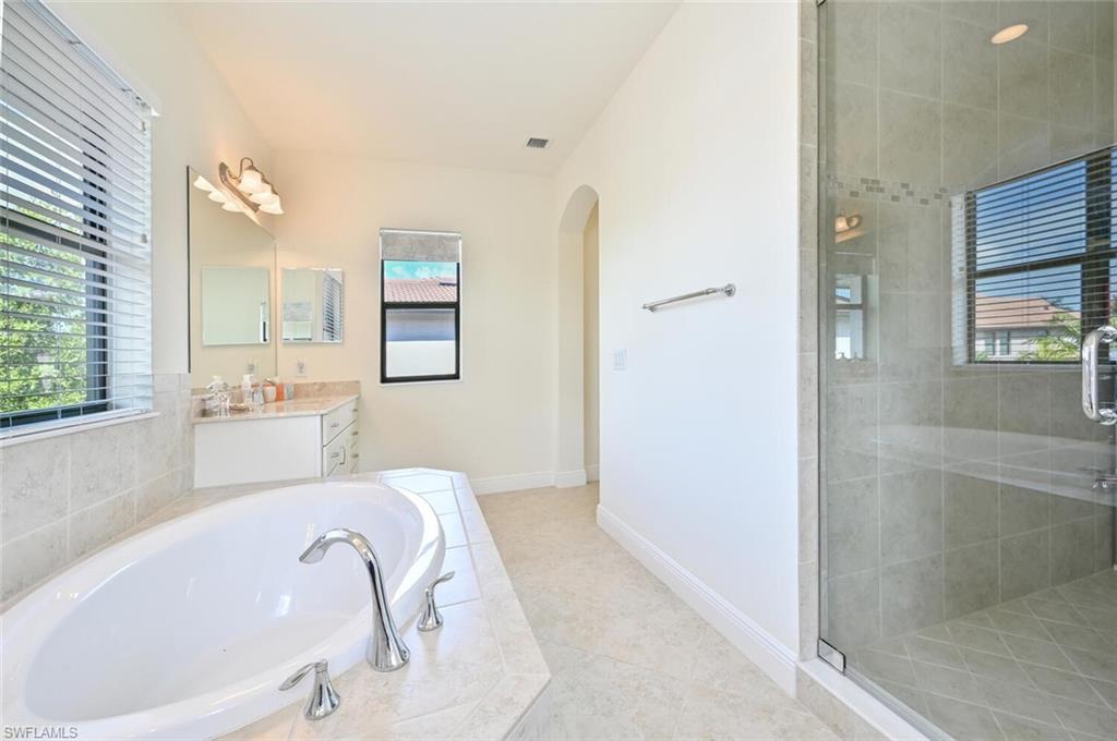 Separate Tub and Shower in Master
