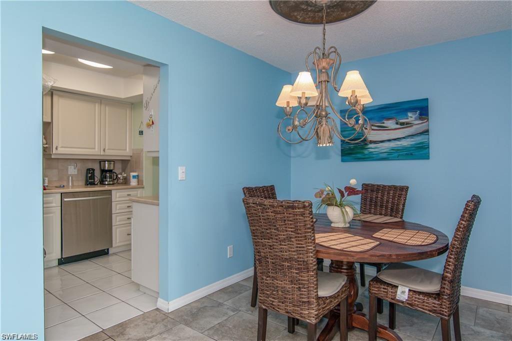 Dining area conveniently located adjacent to the kitchen.