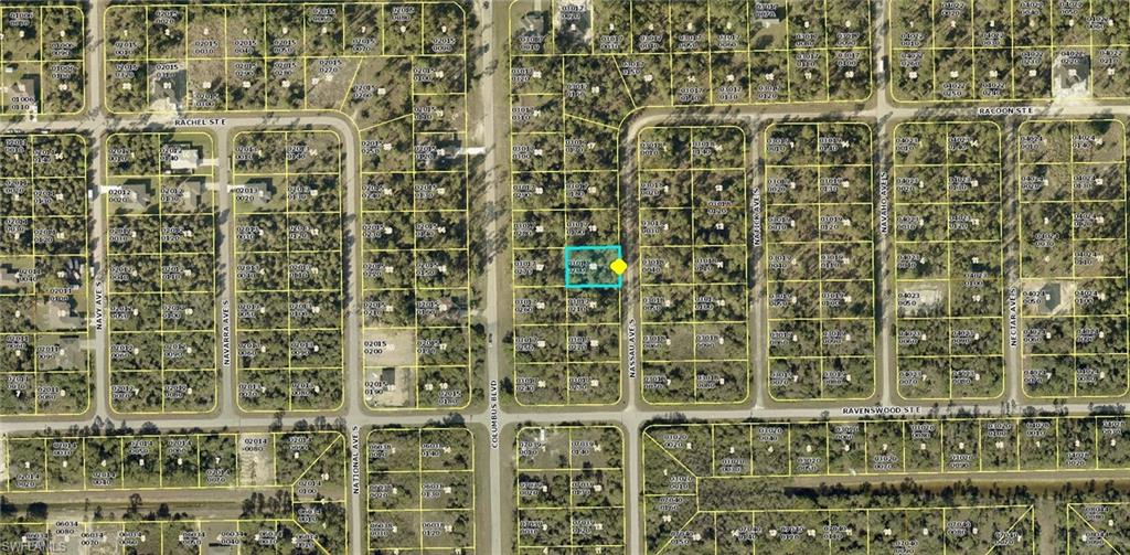 Aerial map of property and surrounding area