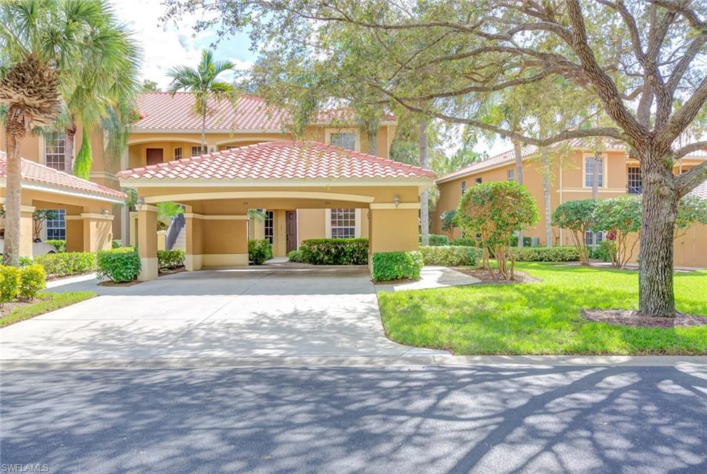 Carport has additional space behind with guest parking close by. Outside storage closet for bikes and beach items