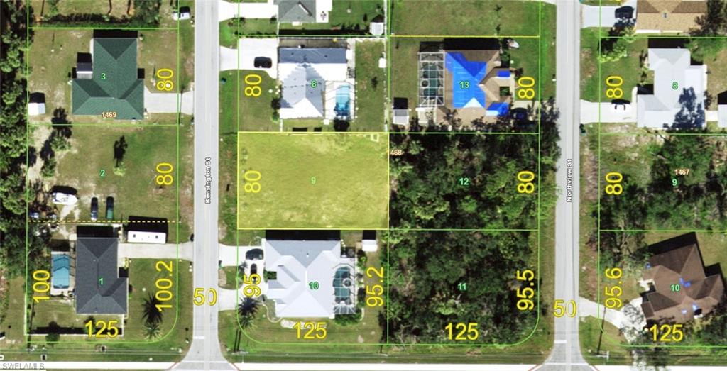 Survey Map. Displaying property boundaries and dimensions