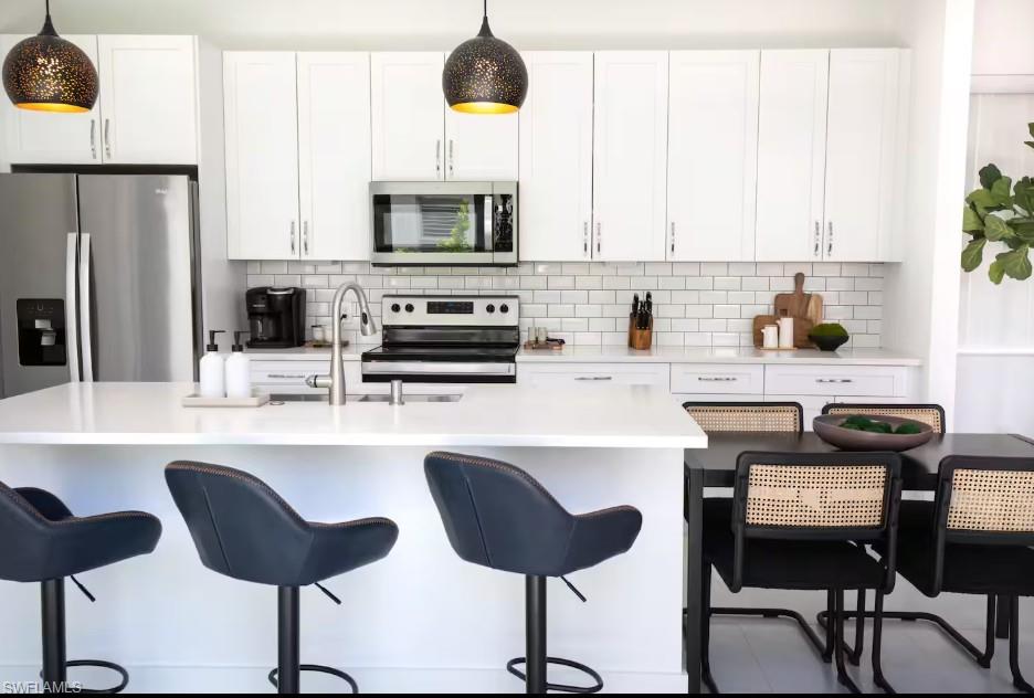 Kitchen and dining area