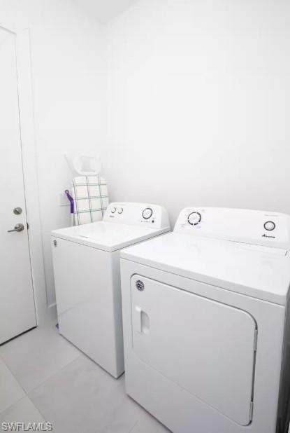 Laundry area in residence