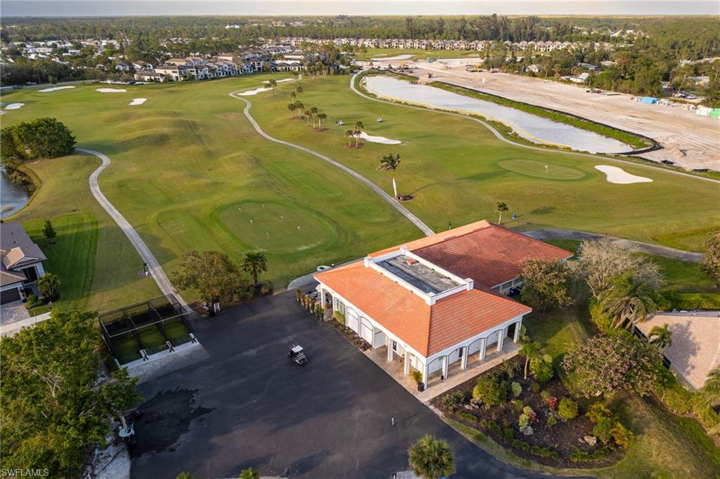 Aerial view featuring view of golf course