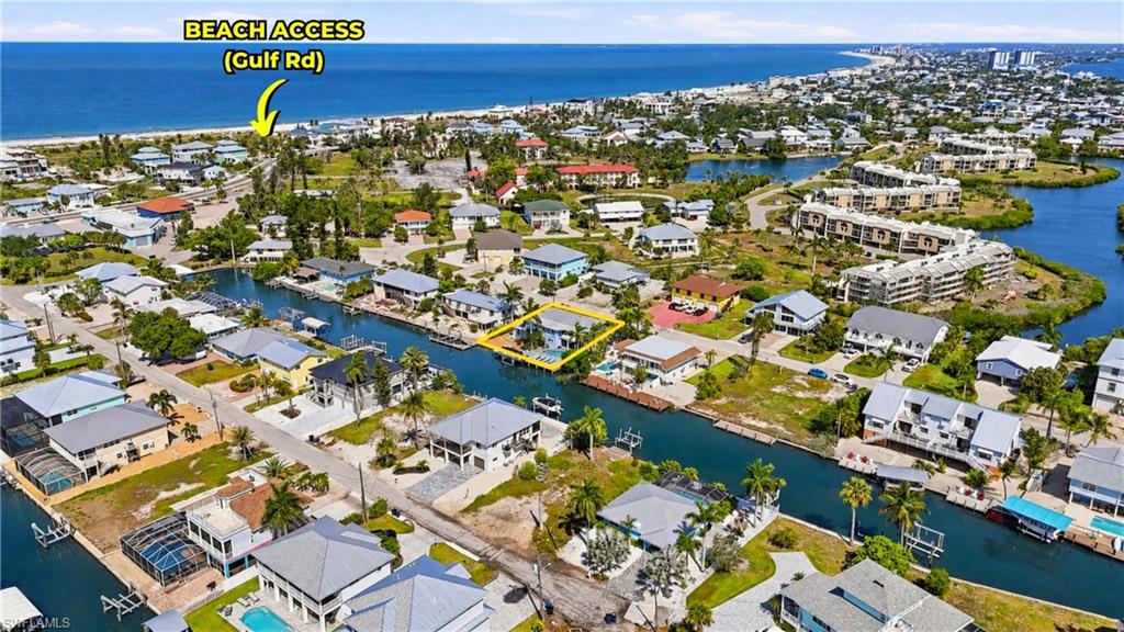 Coastal community featuring direct canal access, private boat docks, and proximity to Gulf beaches - Virtually Edited Image