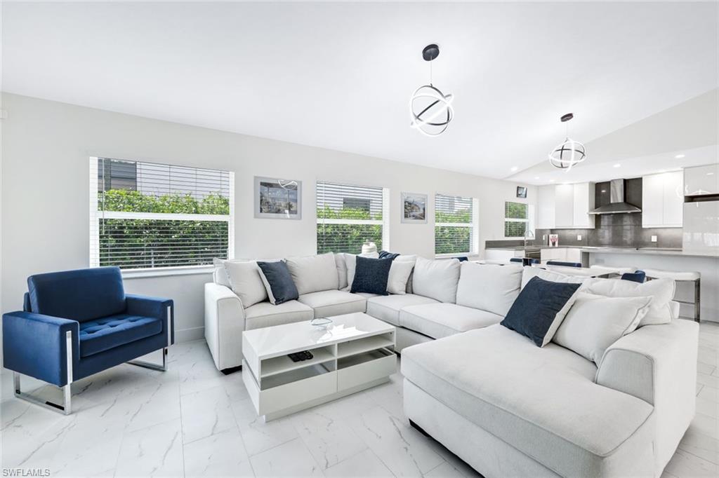 Open concept, living room and dining room combination