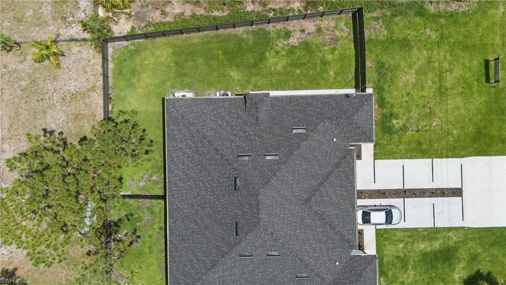 View from above of property