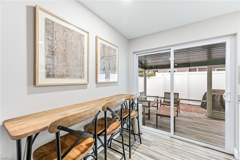 View of dining area