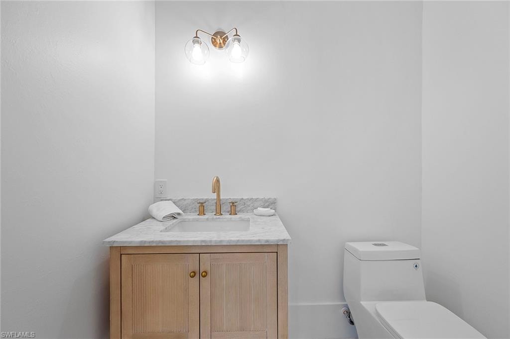 Half-bath located on first floor
