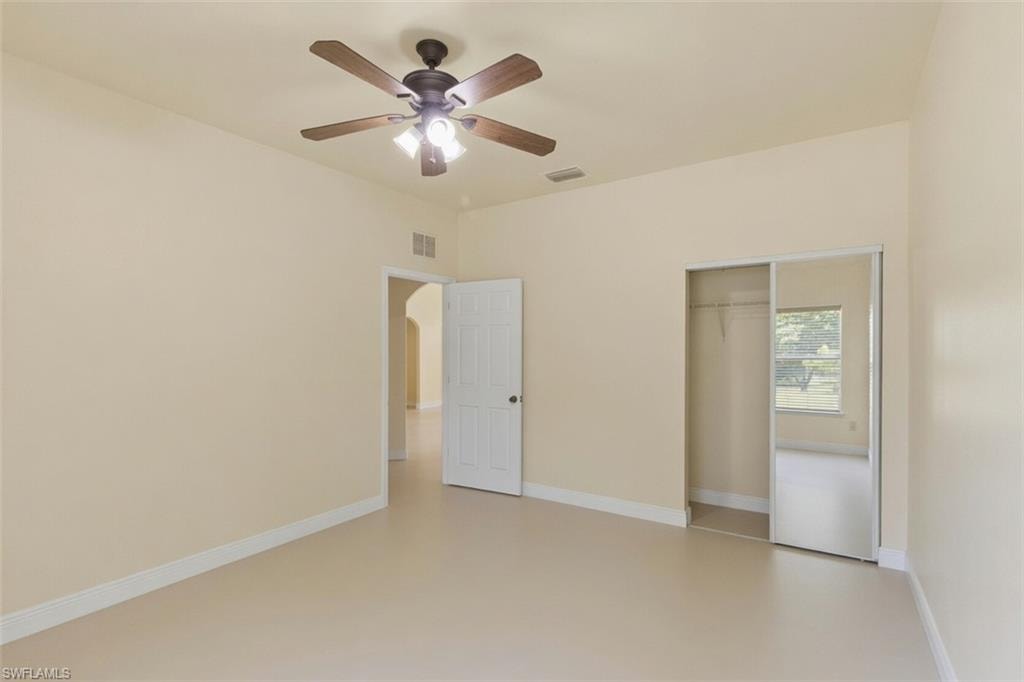 Neutral tone walls with coordinating baseboards