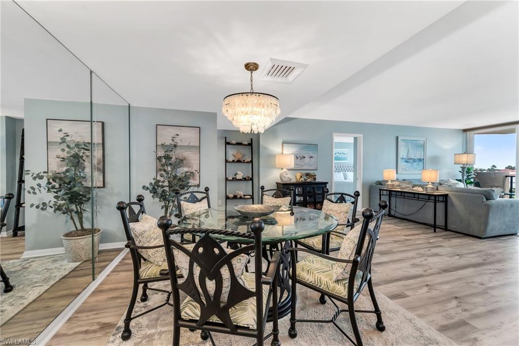 Bright dining area offering seamless flow between the kitchen and living room.