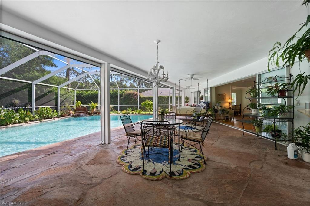 Expansive covered outdoor living space extends your enjoyment year-round.