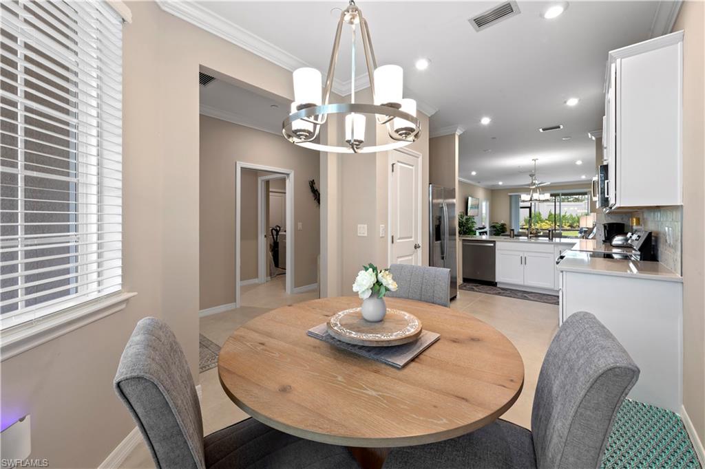 Eat-in-kitchen area.