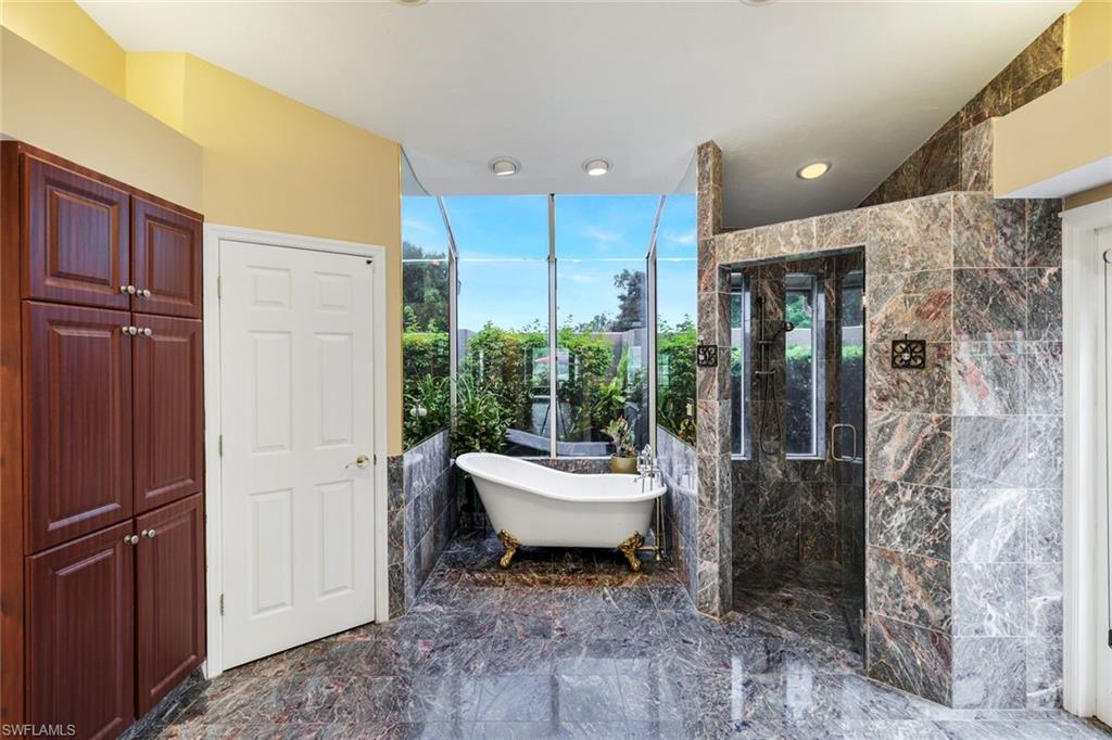 Walk In Closet is 13'x6'- Oversized Step In Shower, Claw Foot Tub