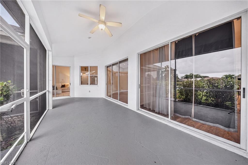 Newly rescreened and repainted lanai for year-round Florida living.