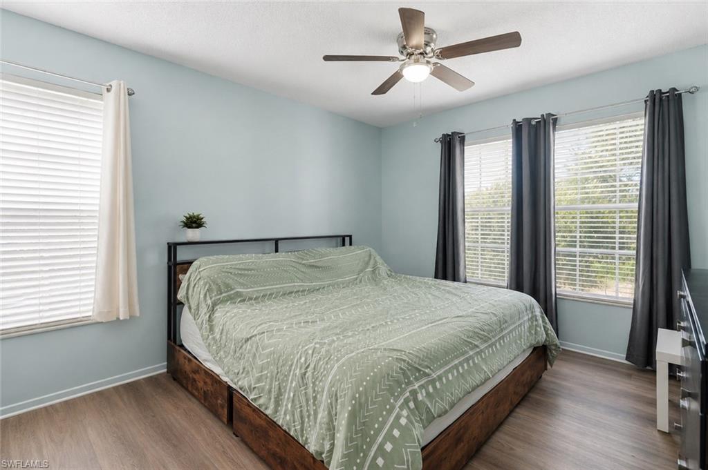 Hardwood-style flooring throughout