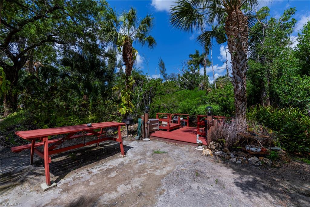 View of terrace featuring a wooden deck