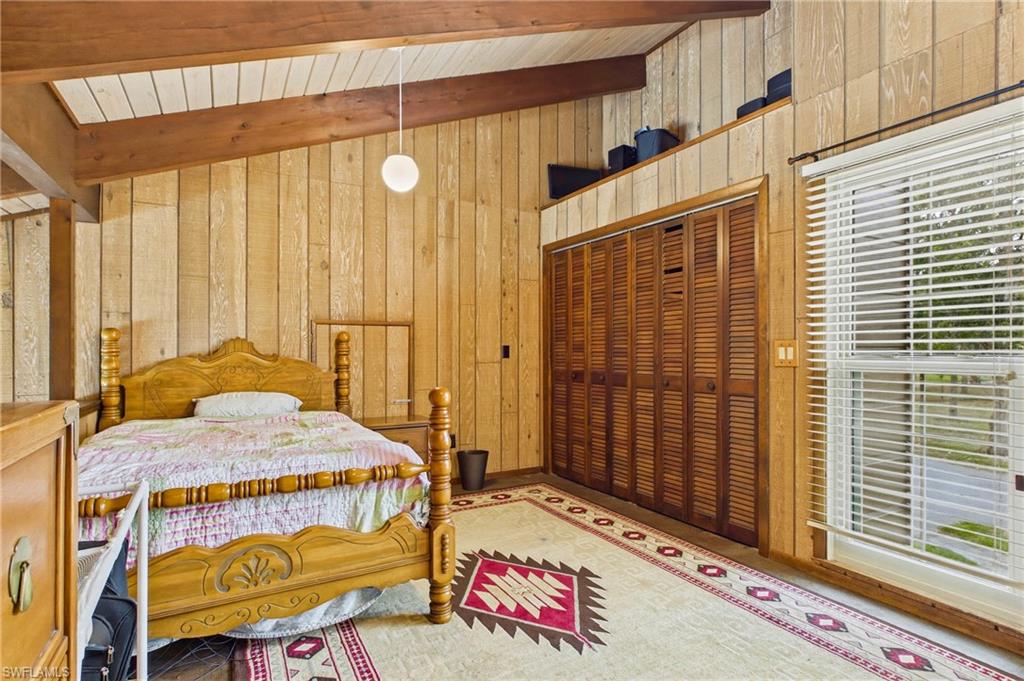 Loft currently being used as a bedroom.