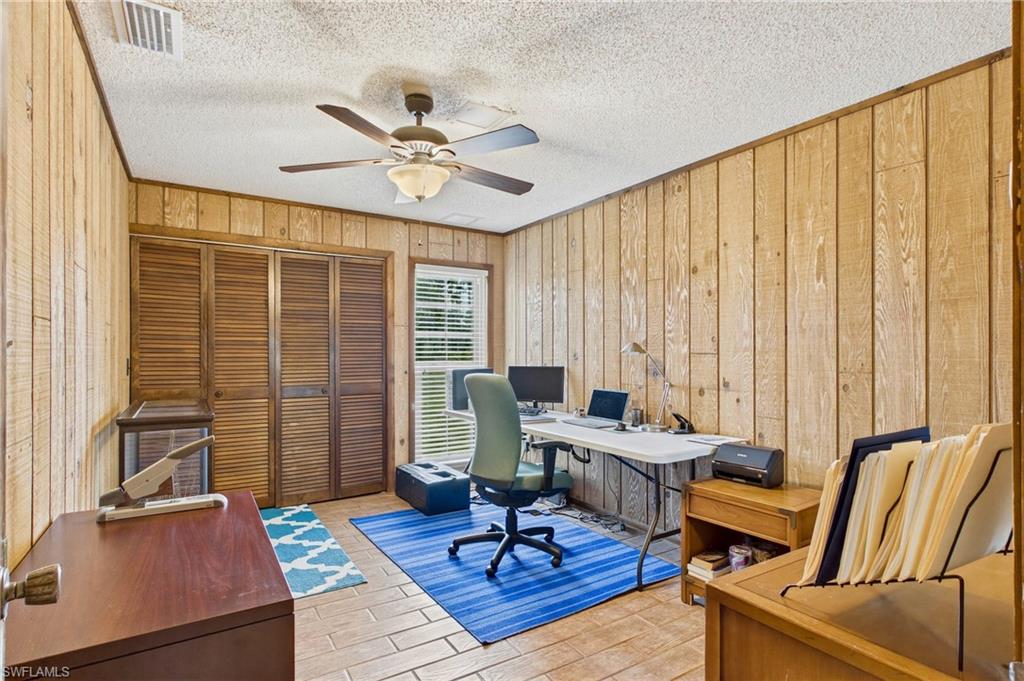 Bedroom currently being used as an office.