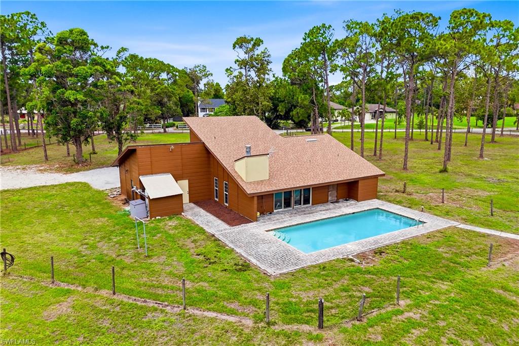 Rear of home.