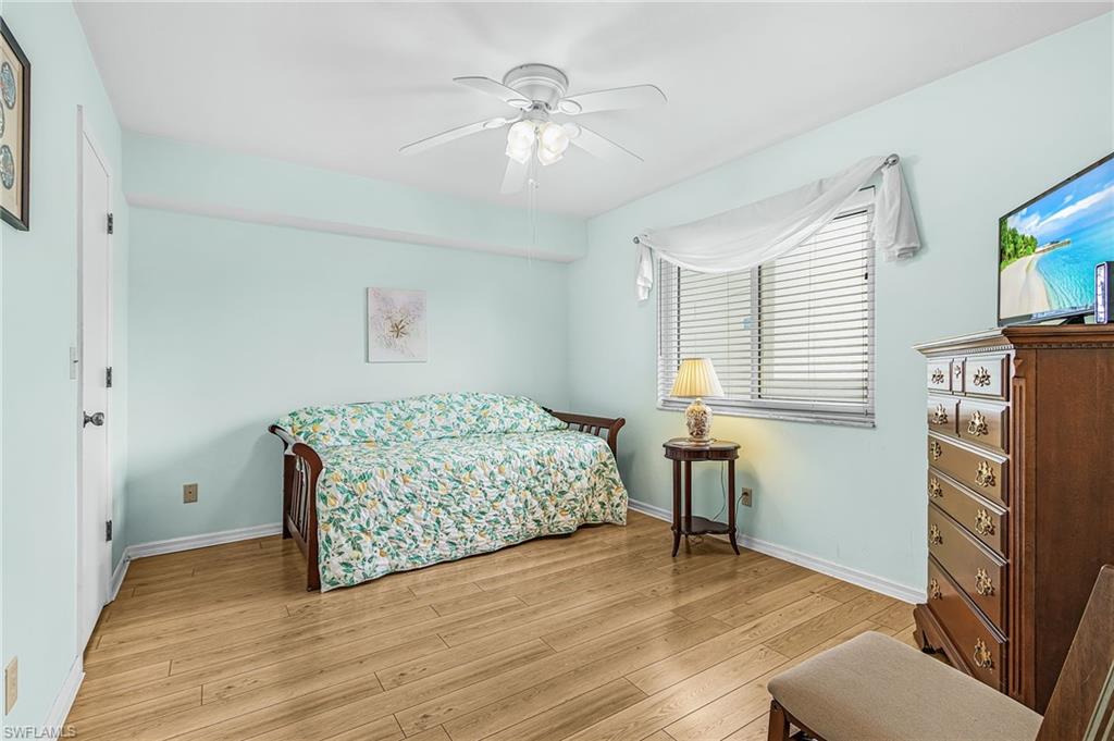 Light-colored wood-finish flooring