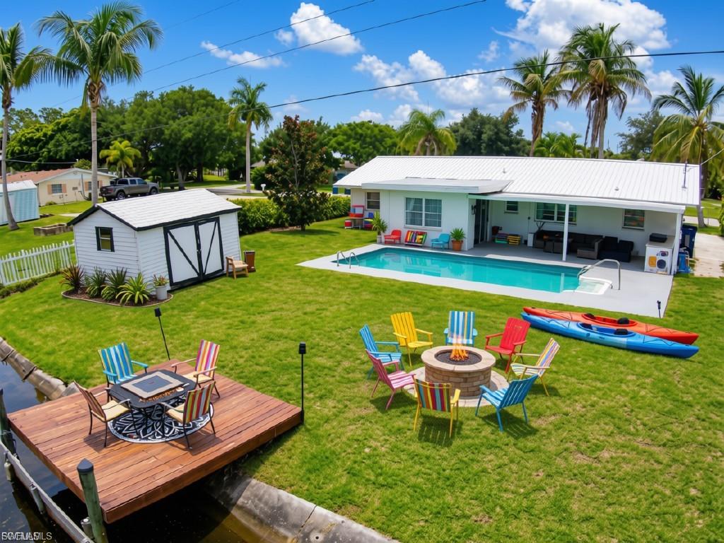 AI enhanced to show the vision for the backyard