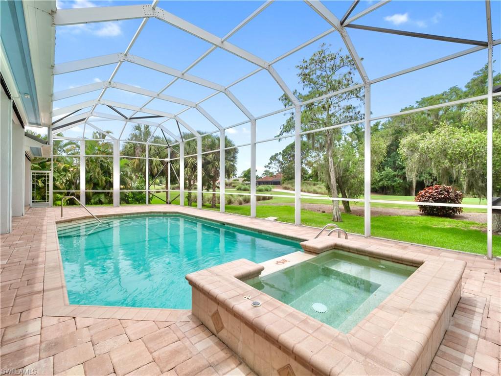 Step outside to a peaceful outdoor sanctuary where golf frontage meets nature, offering picturesque views, abundant wildlife, and a private landscape rarely available within the community.