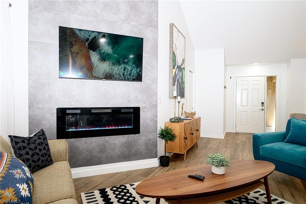 fireplace, huge tv great sq footage