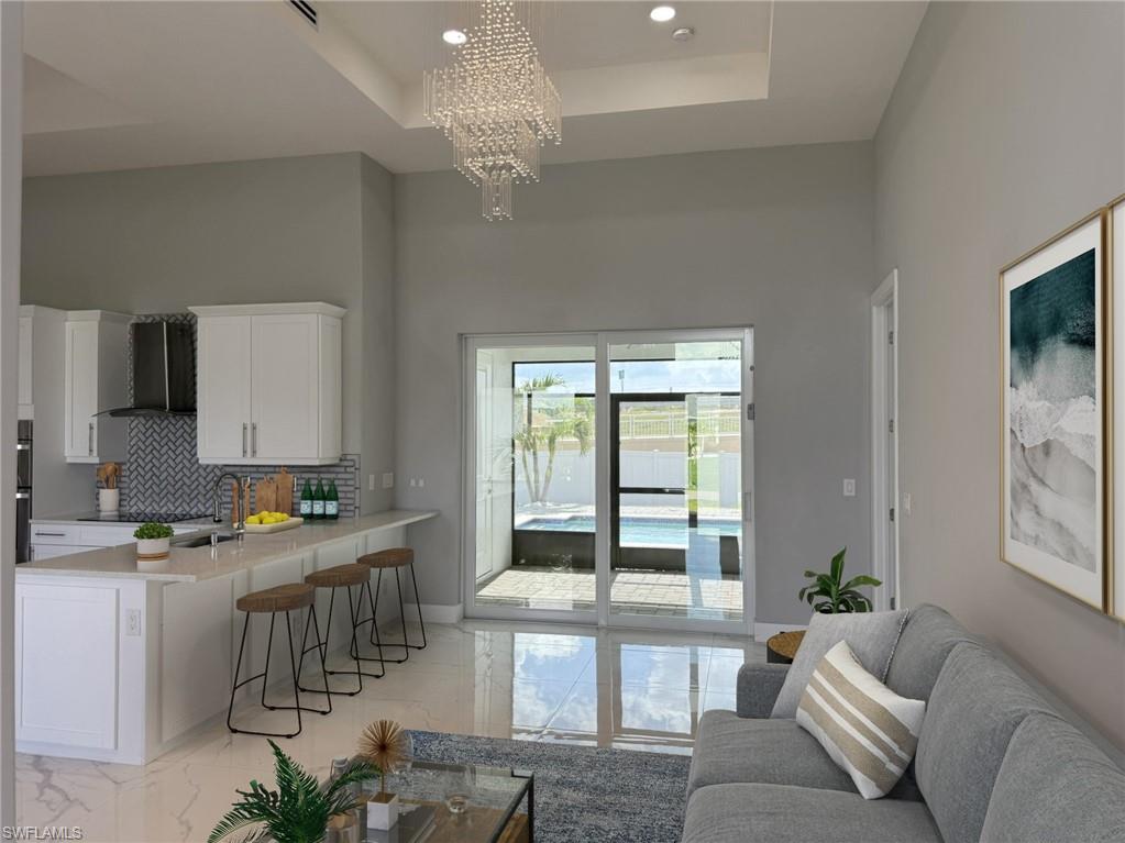 Virtually Staged Living Room