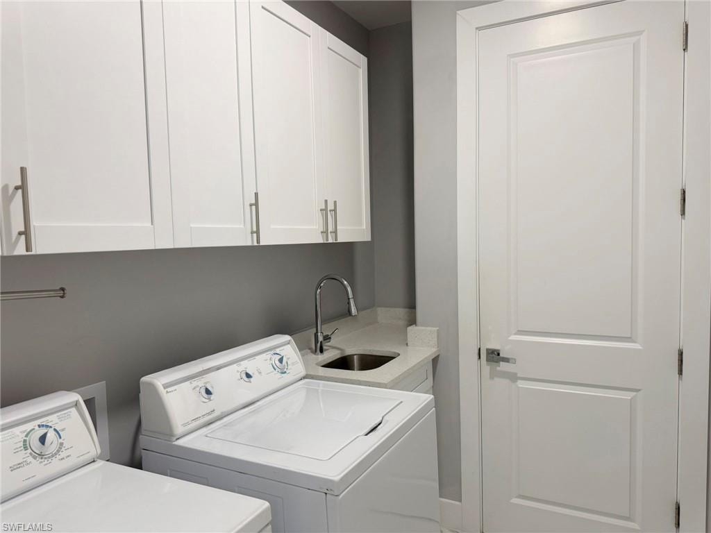 Laundry Room with Cabinetry and Wash Sink